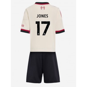 Liverpool Curtis Jones #17 Bortaställ Barn 2025-26 Kortärmad (+ Korta byxor)